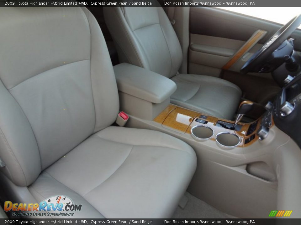 2009 Toyota Highlander Hybrid Limited 4WD Cypress Green Pearl / Sand Beige Photo #14