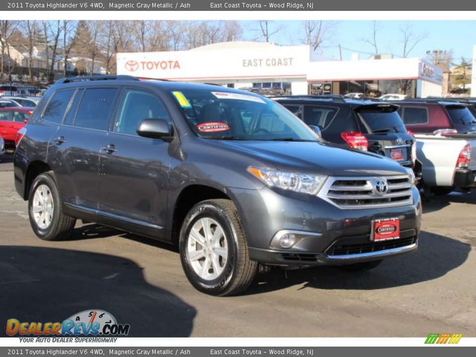 2011 Toyota Highlander V6 4WD Magnetic Gray Metallic / Ash Photo #1