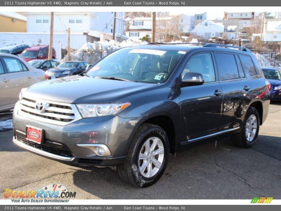 2011 Toyota Highlander V6 4WD Magnetic Gray Metallic / Ash Photo #3