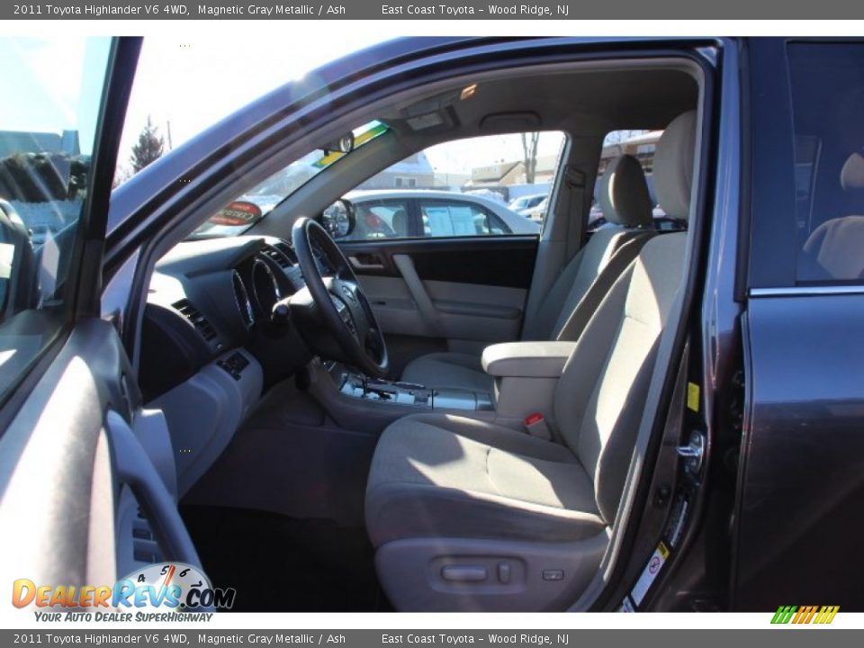 2011 Toyota Highlander V6 4WD Magnetic Gray Metallic / Ash Photo #7