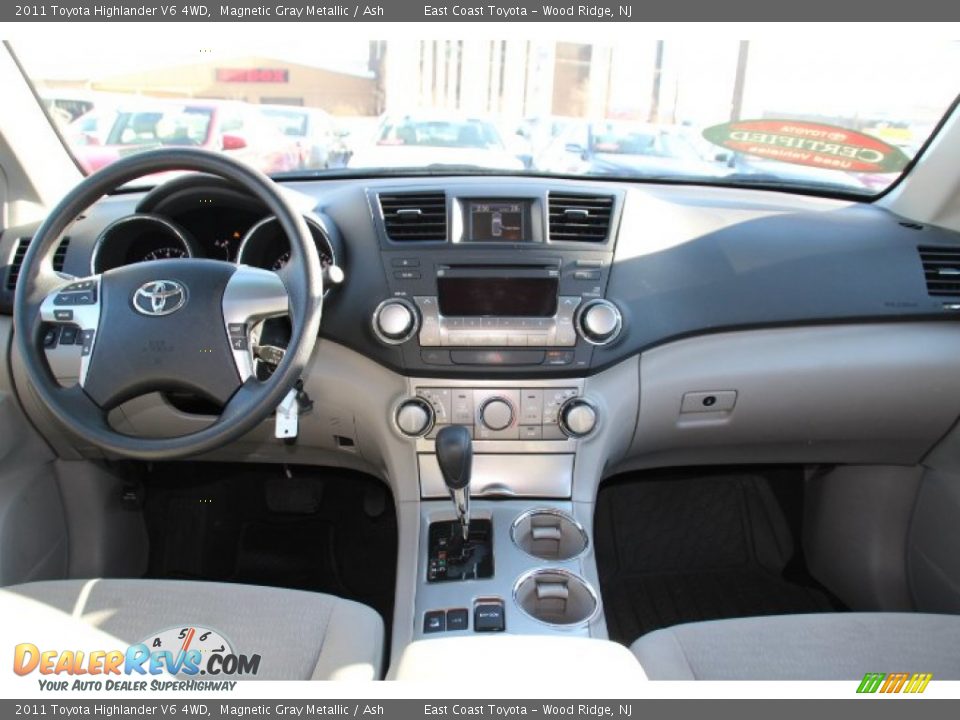 2011 Toyota Highlander V6 4WD Magnetic Gray Metallic / Ash Photo #11