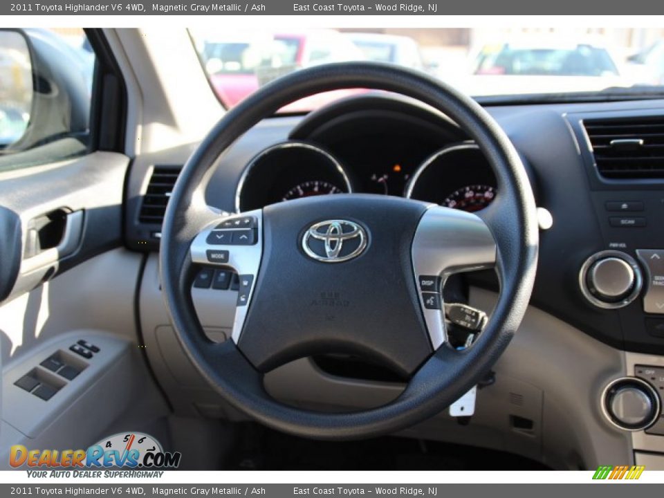 2011 Toyota Highlander V6 4WD Magnetic Gray Metallic / Ash Photo #14