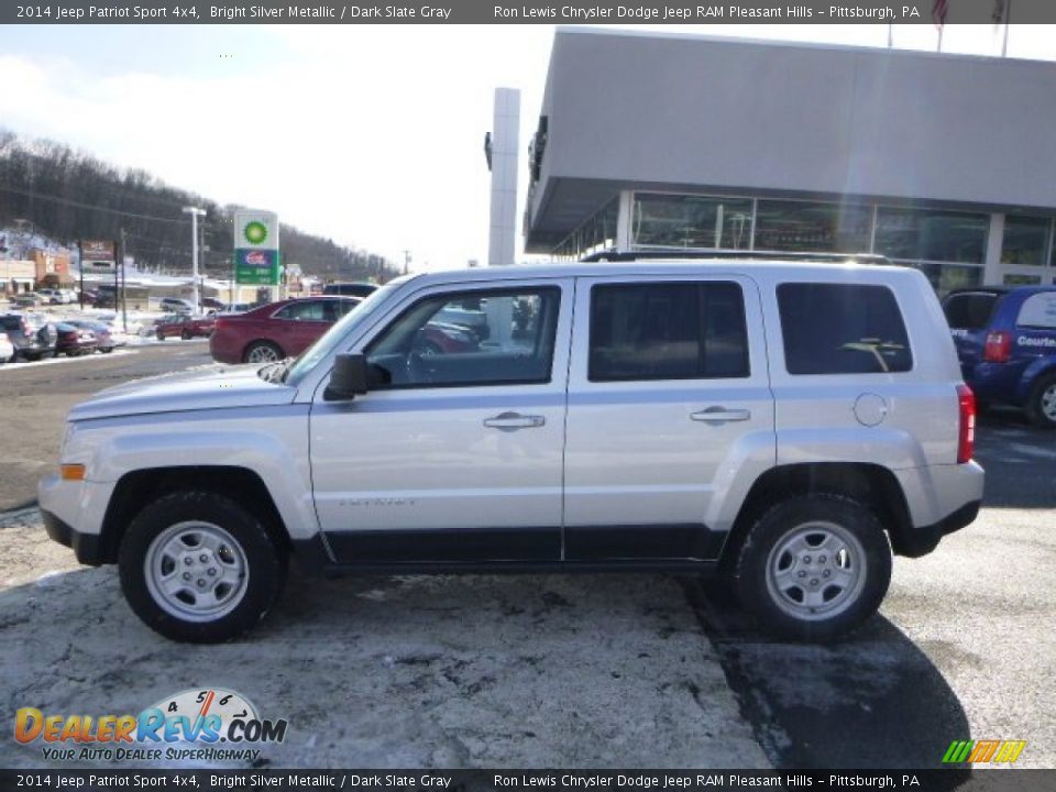 2014 Jeep Patriot Sport 4x4 Bright Silver Metallic / Dark Slate Gray Photo #2