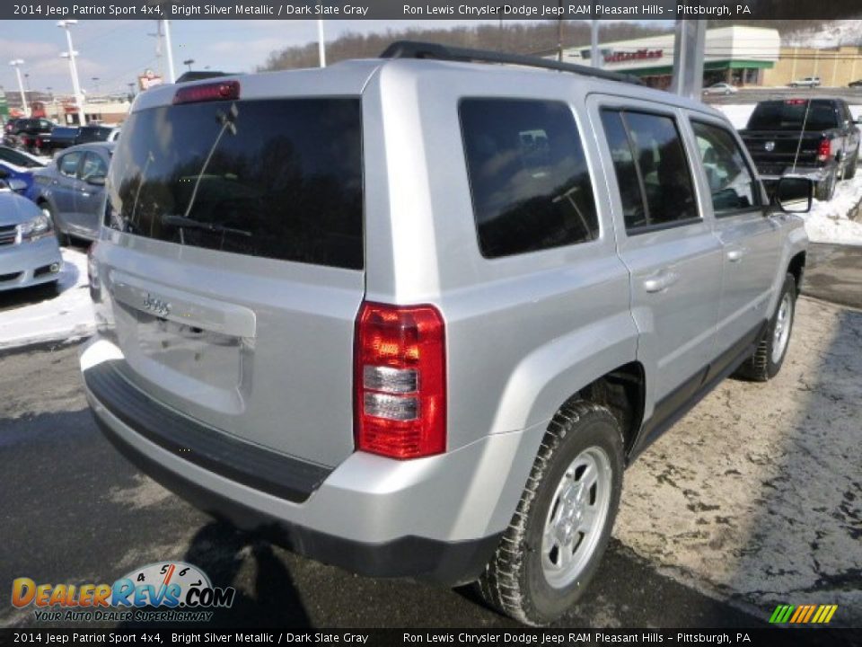2014 Jeep Patriot Sport 4x4 Bright Silver Metallic / Dark Slate Gray Photo #5