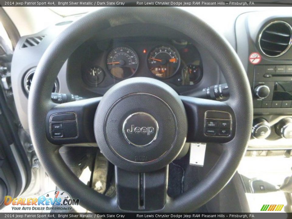 2014 Jeep Patriot Sport 4x4 Bright Silver Metallic / Dark Slate Gray Photo #17