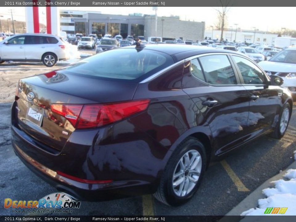2011 Kia Optima LX Dark Cherry / Beige Photo #7