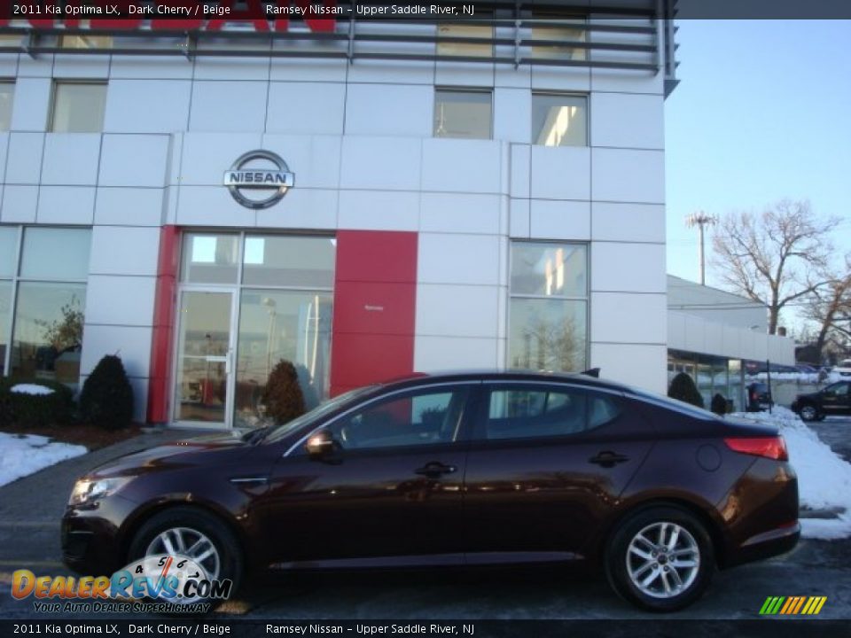 2011 Kia Optima LX Dark Cherry / Beige Photo #8