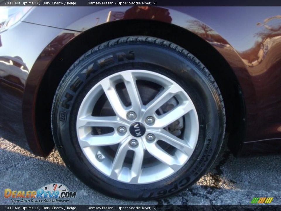 2011 Kia Optima LX Dark Cherry / Beige Photo #9
