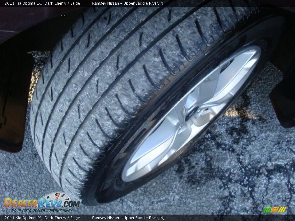 2011 Kia Optima LX Dark Cherry / Beige Photo #10