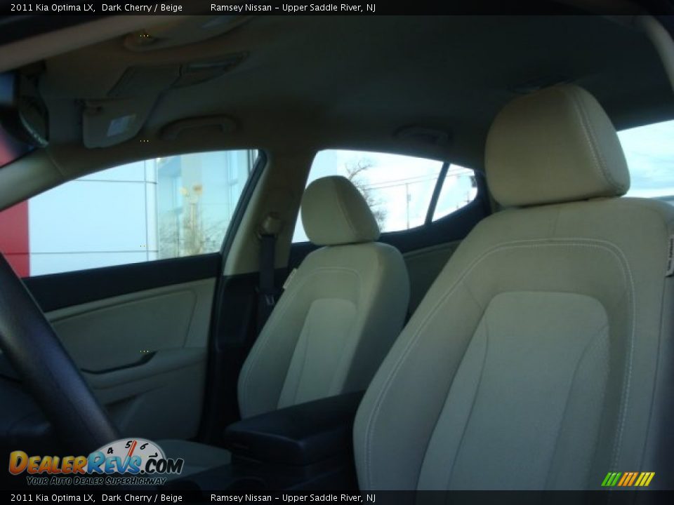 2011 Kia Optima LX Dark Cherry / Beige Photo #11
