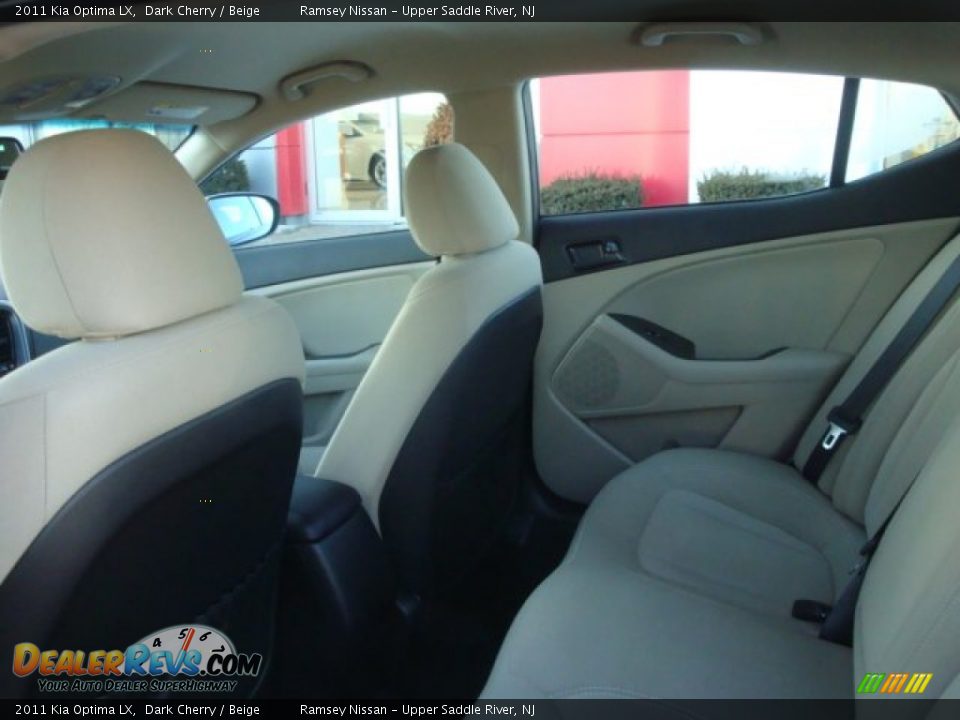 2011 Kia Optima LX Dark Cherry / Beige Photo #12