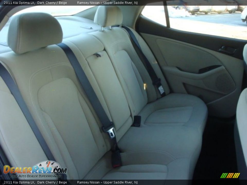 2011 Kia Optima LX Dark Cherry / Beige Photo #13