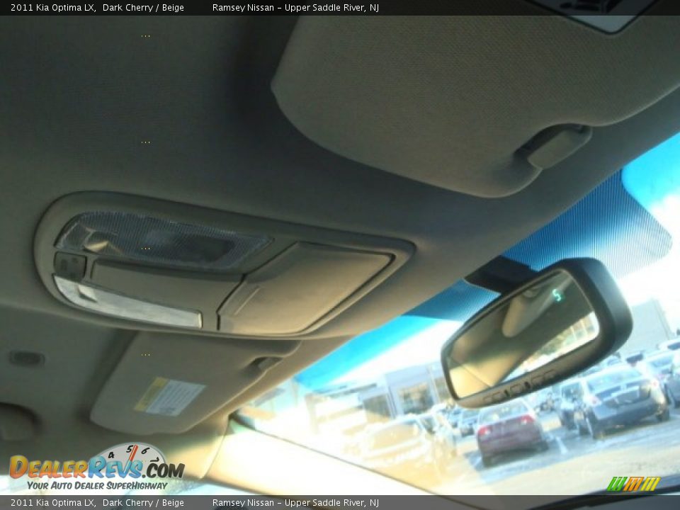 2011 Kia Optima LX Dark Cherry / Beige Photo #15