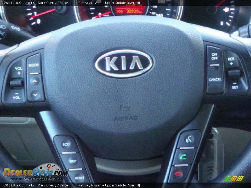 2011 Kia Optima LX Dark Cherry / Beige Photo #18