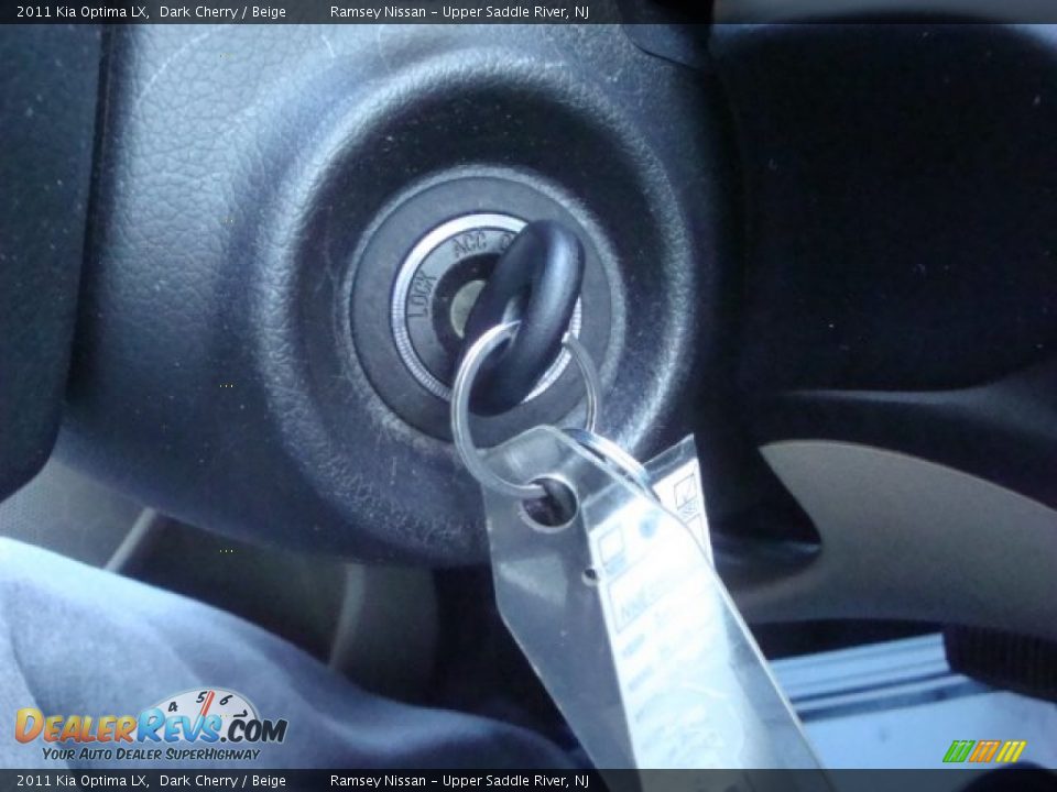 2011 Kia Optima LX Dark Cherry / Beige Photo #21