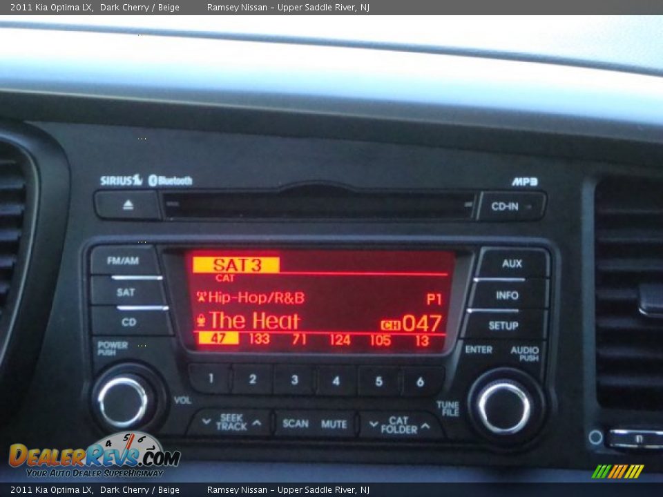 2011 Kia Optima LX Dark Cherry / Beige Photo #22