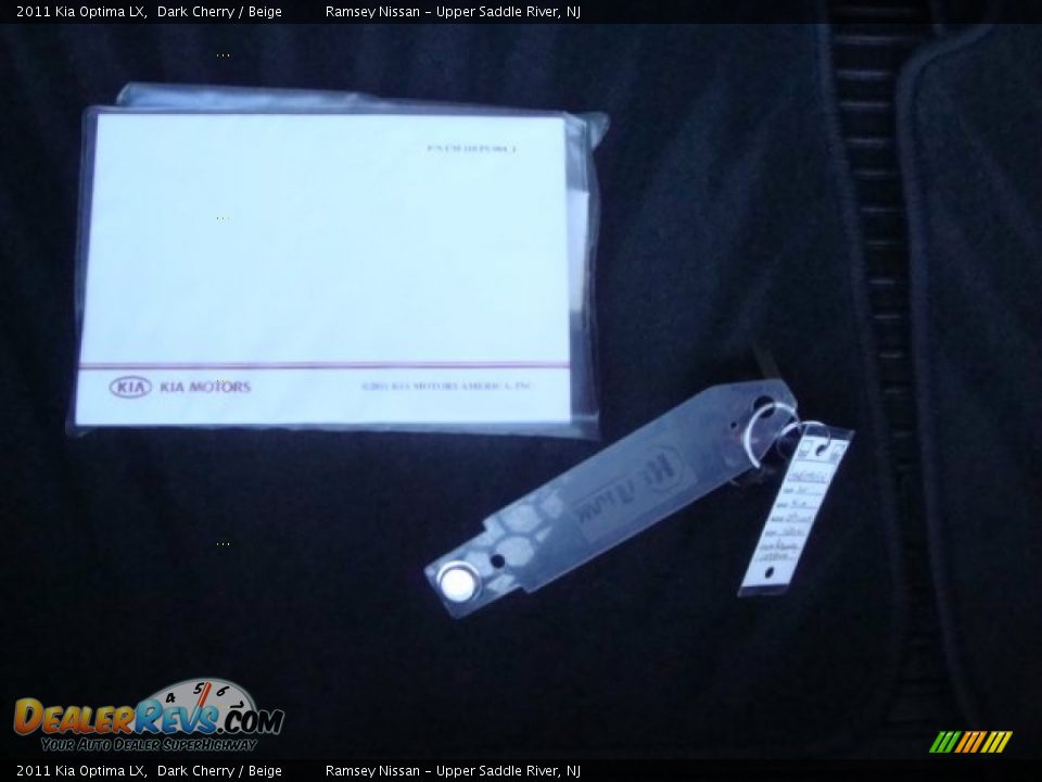 2011 Kia Optima LX Dark Cherry / Beige Photo #25