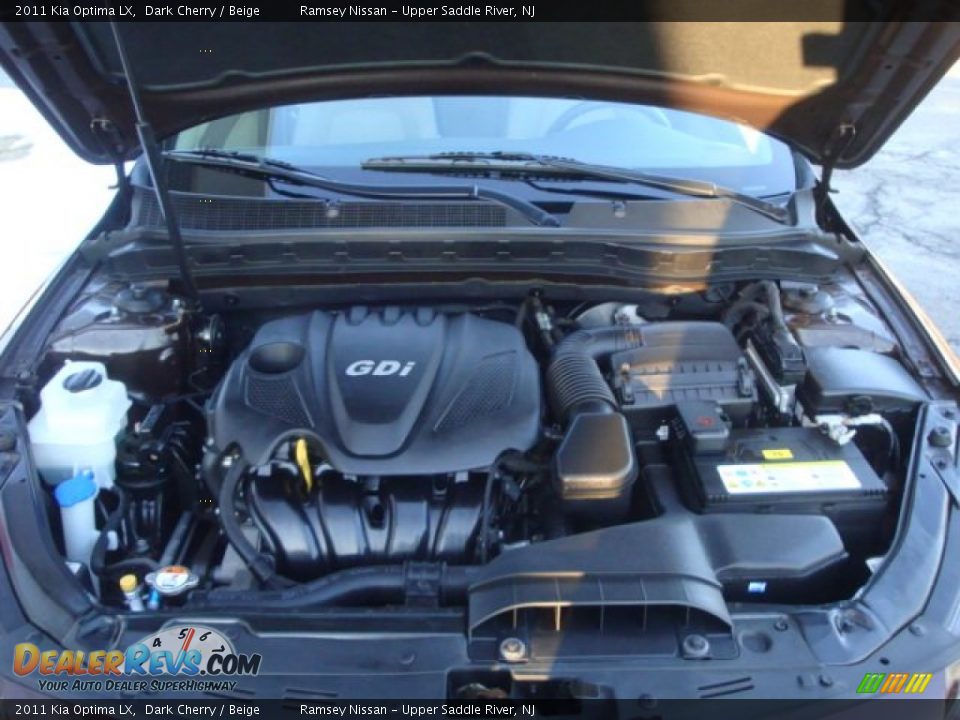2011 Kia Optima LX Dark Cherry / Beige Photo #26