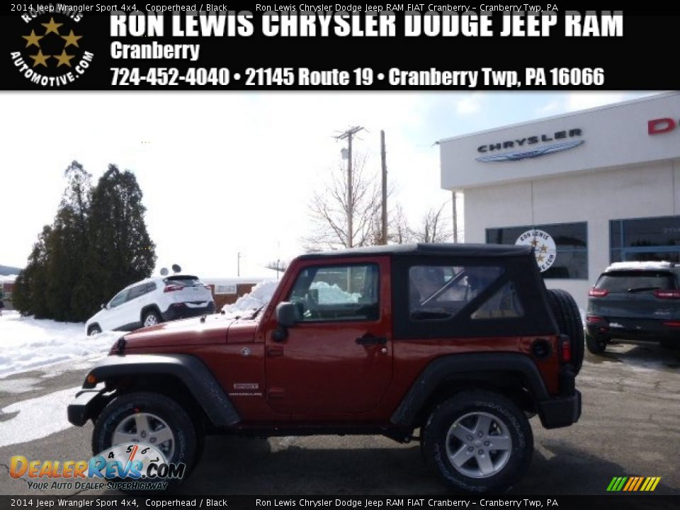 2014 Jeep Wrangler Sport 4x4 Copperhead / Black Photo #1