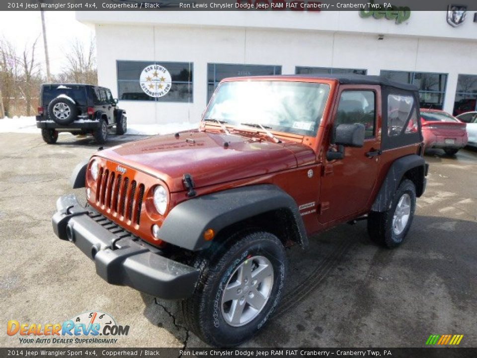 2014 Jeep Wrangler Sport 4x4 Copperhead / Black Photo #2
