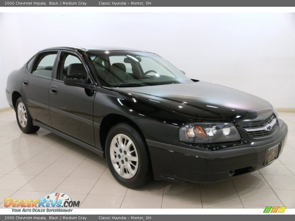 2000 Chevrolet Impala Black / Medium Gray Photo #1
