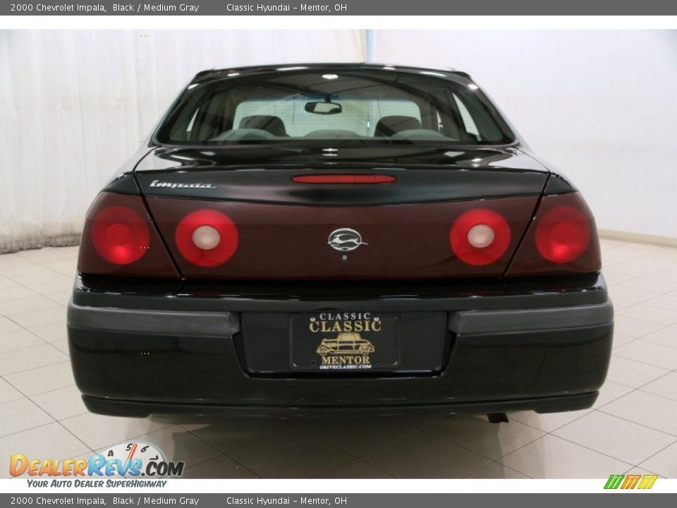 2000 Chevrolet Impala Black / Medium Gray Photo #14