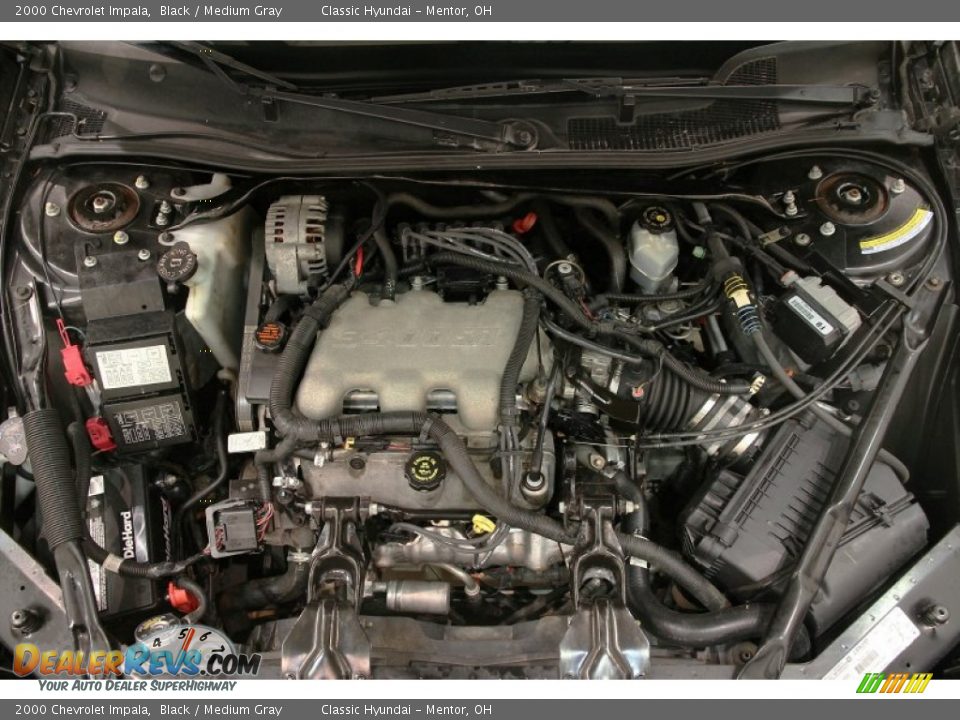 2000 Chevrolet Impala Black / Medium Gray Photo #15