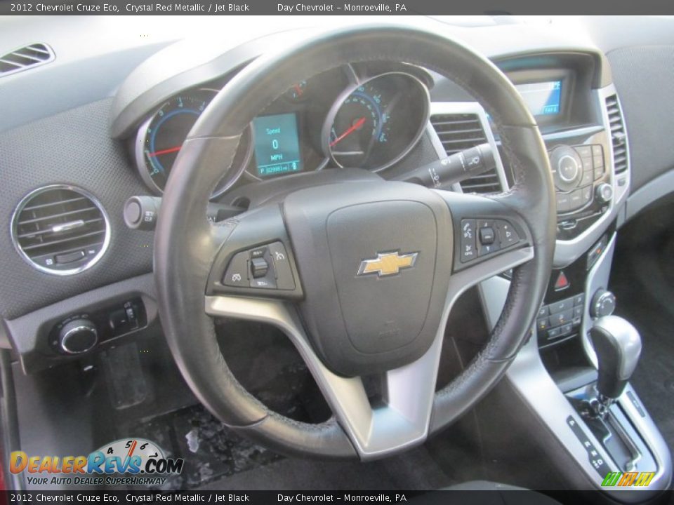 2012 Chevrolet Cruze Eco Crystal Red Metallic / Jet Black Photo #14