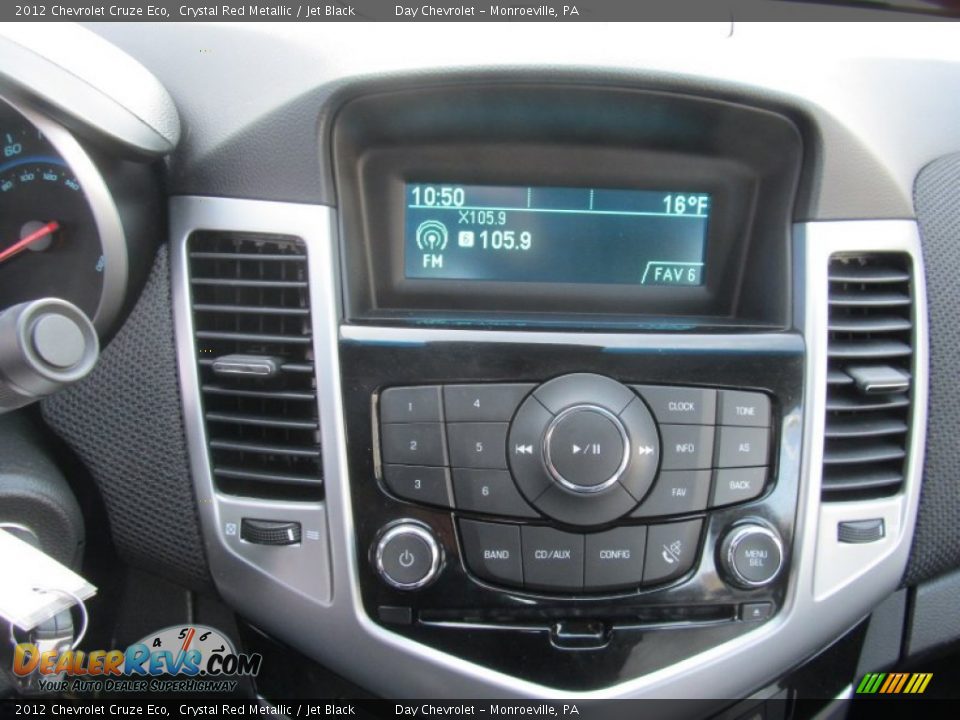 2012 Chevrolet Cruze Eco Crystal Red Metallic / Jet Black Photo #15