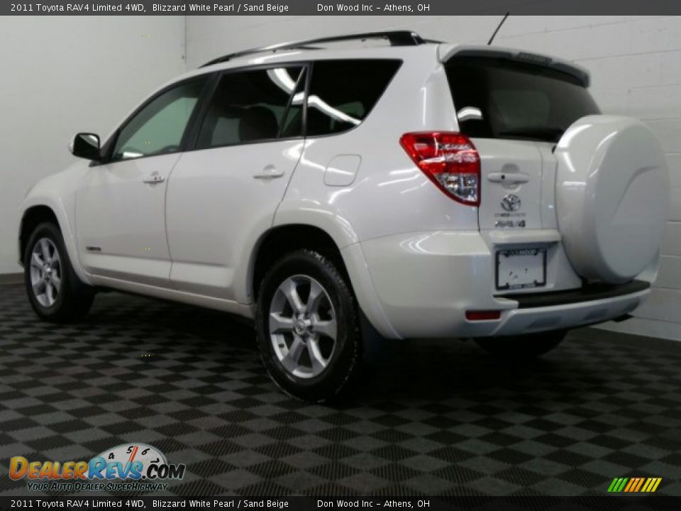2011 Toyota RAV4 Limited 4WD Blizzard White Pearl / Sand Beige Photo #2