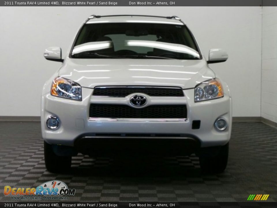 2011 Toyota RAV4 Limited 4WD Blizzard White Pearl / Sand Beige Photo #3