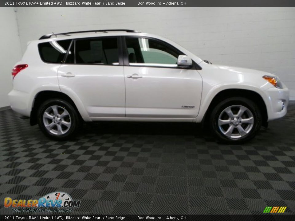 2011 Toyota RAV4 Limited 4WD Blizzard White Pearl / Sand Beige Photo #6