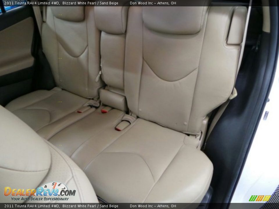2011 Toyota RAV4 Limited 4WD Blizzard White Pearl / Sand Beige Photo #11
