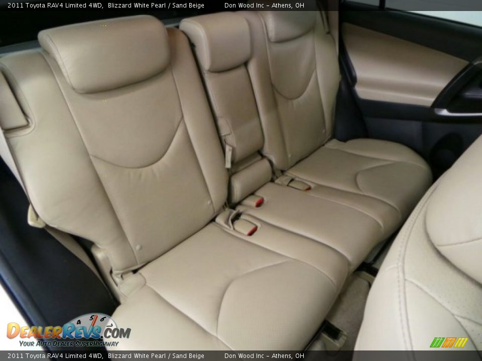 2011 Toyota RAV4 Limited 4WD Blizzard White Pearl / Sand Beige Photo #12