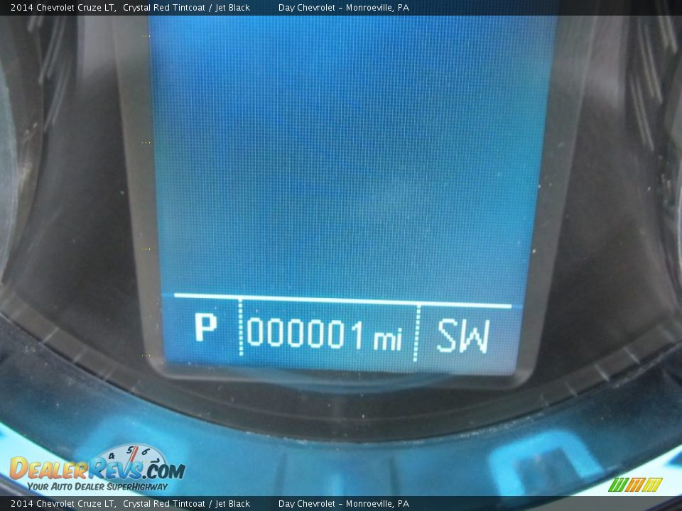 2014 Chevrolet Cruze LT Crystal Red Tintcoat / Jet Black Photo #20