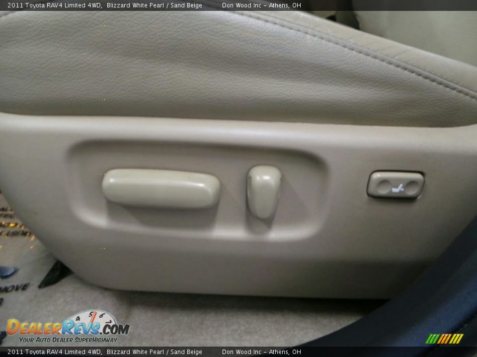2011 Toyota RAV4 Limited 4WD Blizzard White Pearl / Sand Beige Photo #14