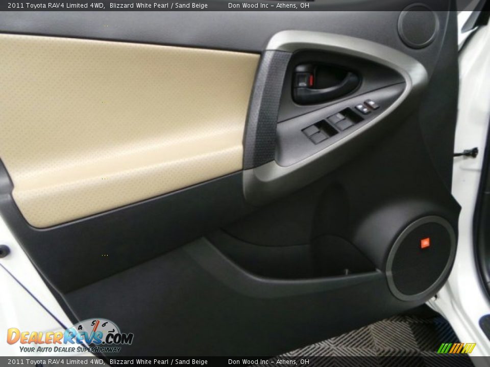 2011 Toyota RAV4 Limited 4WD Blizzard White Pearl / Sand Beige Photo #15