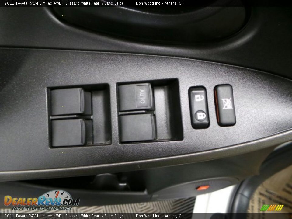 2011 Toyota RAV4 Limited 4WD Blizzard White Pearl / Sand Beige Photo #16