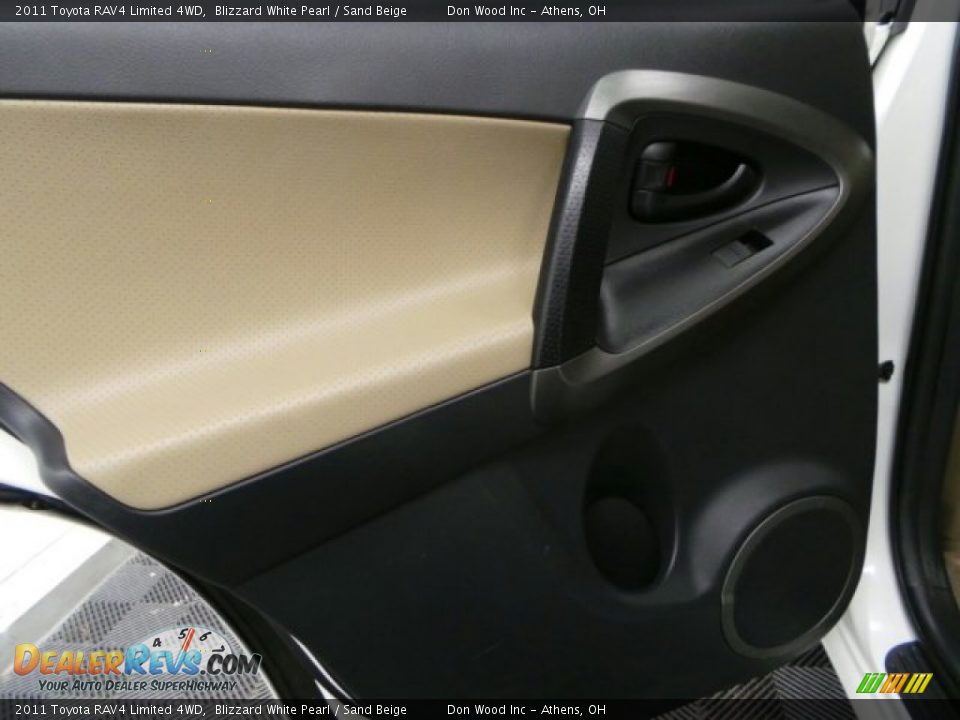 2011 Toyota RAV4 Limited 4WD Blizzard White Pearl / Sand Beige Photo #17