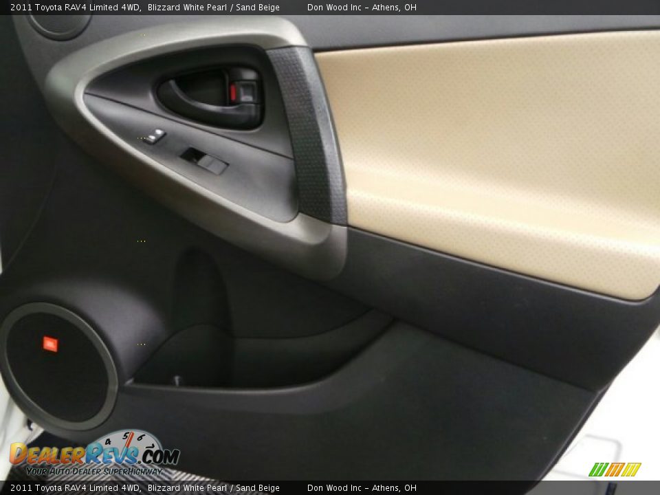 2011 Toyota RAV4 Limited 4WD Blizzard White Pearl / Sand Beige Photo #19