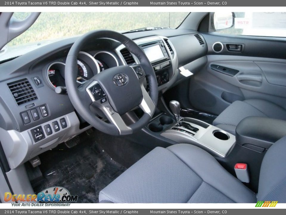 2014 Toyota Tacoma V6 TRD Double Cab 4x4 Silver Sky Metallic / Graphite Photo #5