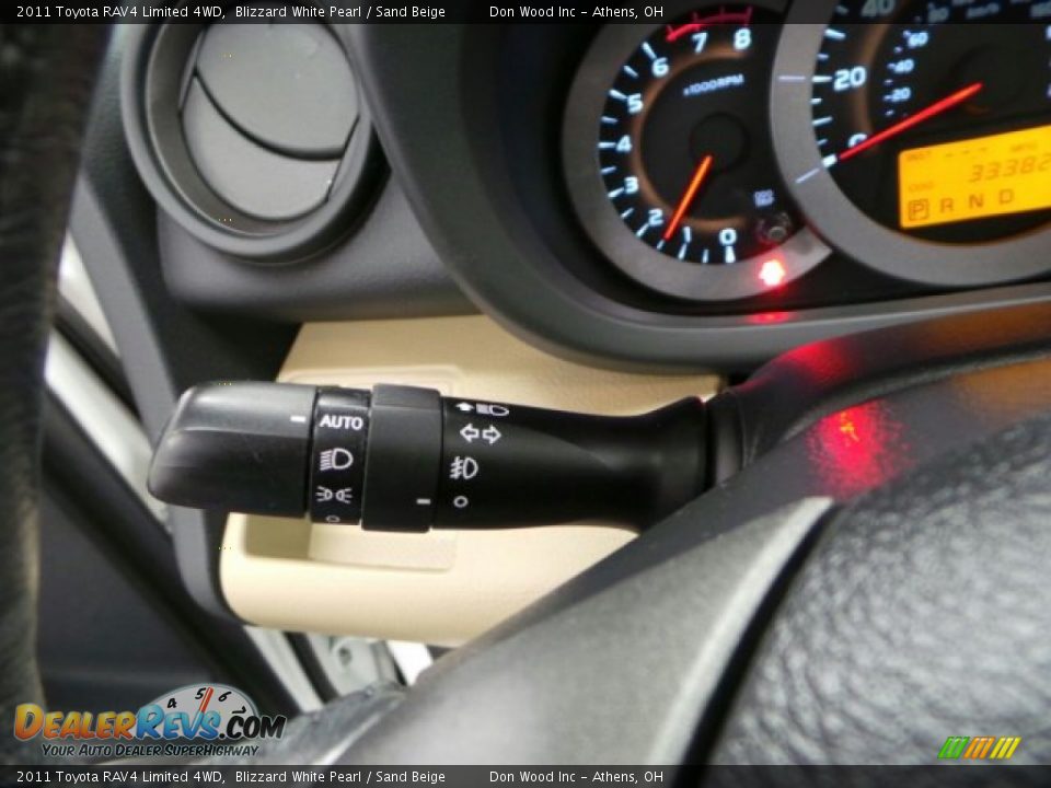 2011 Toyota RAV4 Limited 4WD Blizzard White Pearl / Sand Beige Photo #23