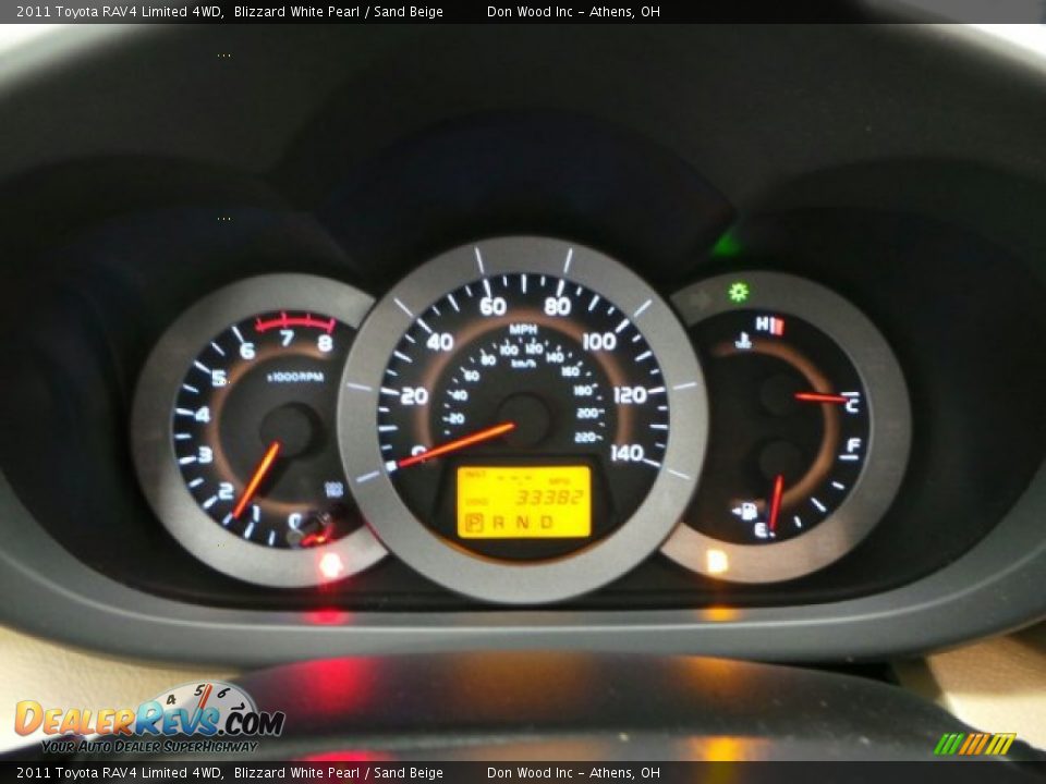 2011 Toyota RAV4 Limited 4WD Blizzard White Pearl / Sand Beige Photo #25