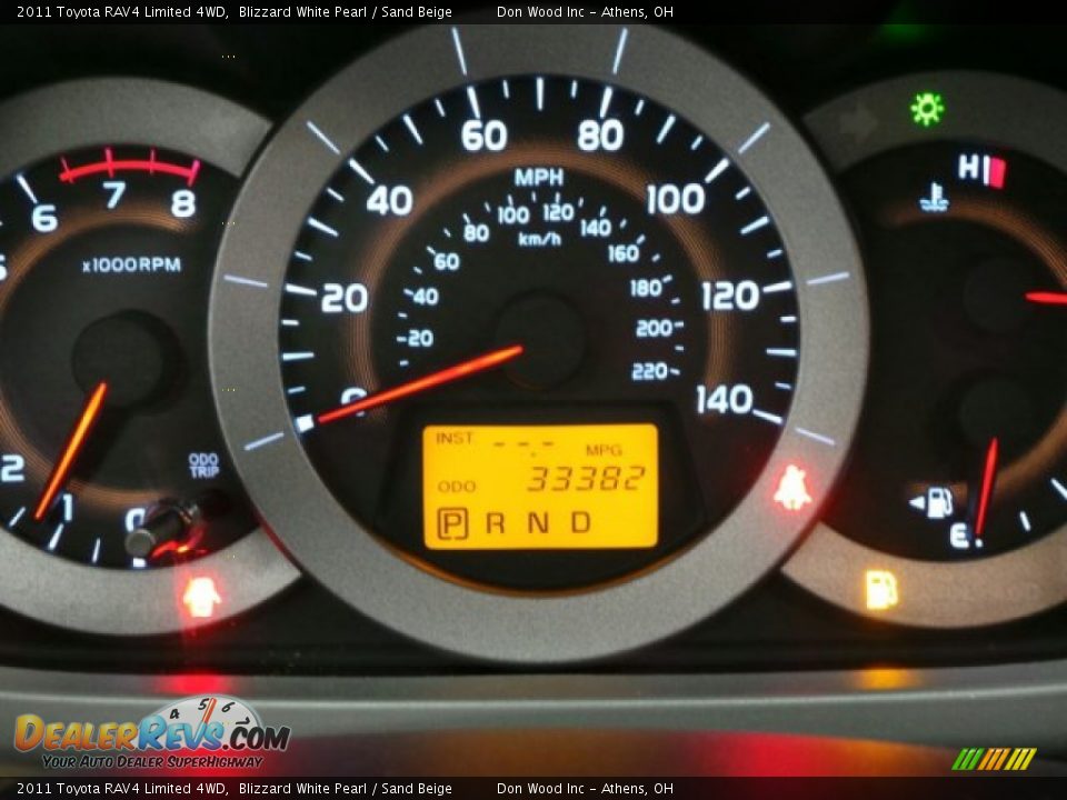 2011 Toyota RAV4 Limited 4WD Blizzard White Pearl / Sand Beige Photo #26