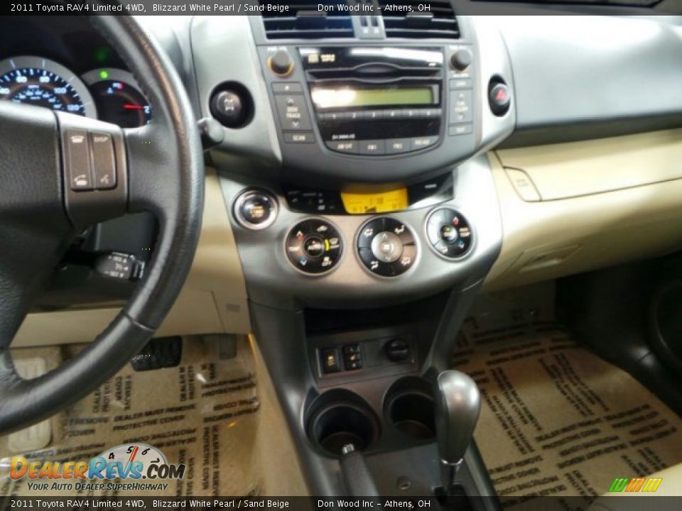 2011 Toyota RAV4 Limited 4WD Blizzard White Pearl / Sand Beige Photo #29