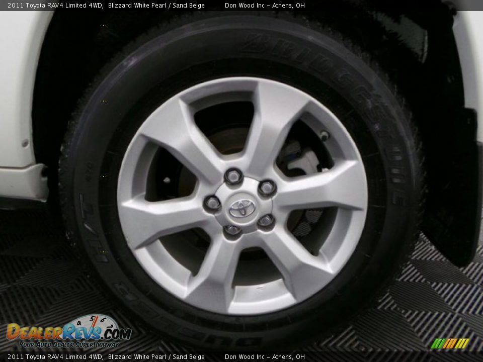 2011 Toyota RAV4 Limited 4WD Blizzard White Pearl / Sand Beige Photo #33