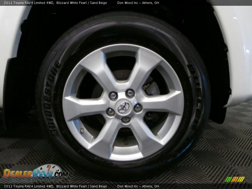 2011 Toyota RAV4 Limited 4WD Blizzard White Pearl / Sand Beige Photo #34