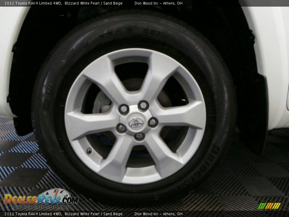 2011 Toyota RAV4 Limited 4WD Blizzard White Pearl / Sand Beige Photo #35