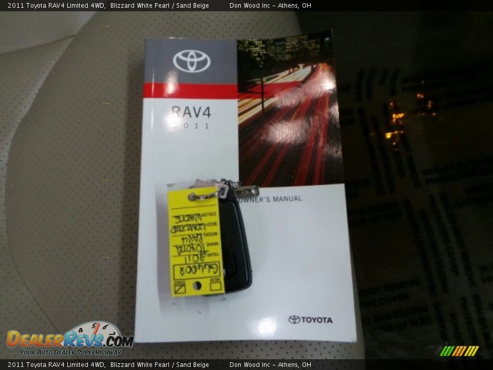 2011 Toyota RAV4 Limited 4WD Blizzard White Pearl / Sand Beige Photo #36