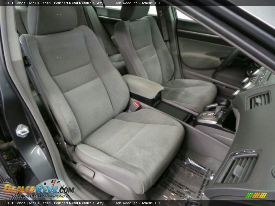 2011 Honda Civic EX Sedan Polished Metal Metallic / Gray Photo #12